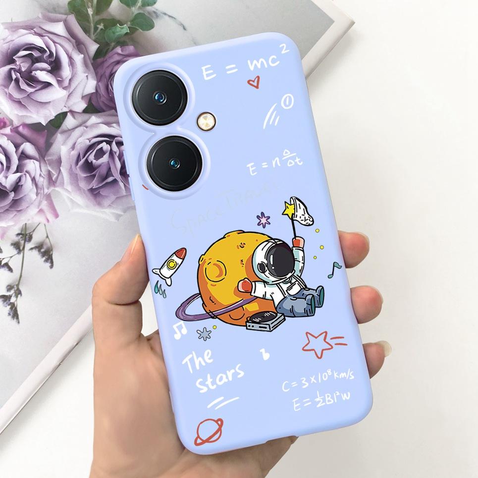 Soft Silicone Covers For Vivo Y27 Y36 4G 5G Case Bumper Shell Cartoon Child Fashion Soft TPU Silicone Etui For Vivo Y36 5G Y 27