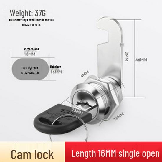 Sheet Metal File Cabinet Lock - Core Security for Employee Storage, Door, Mailbox, and Locker Cabinets