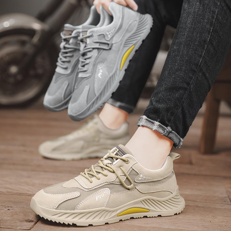 Leder Schnürschuh Mode Herren Vulkanisierte Schuhe Männlich Atmungsaktiv Bequem Outdoor Schuh Männliche Schuhe Frühling Herbst Herren Sneaker