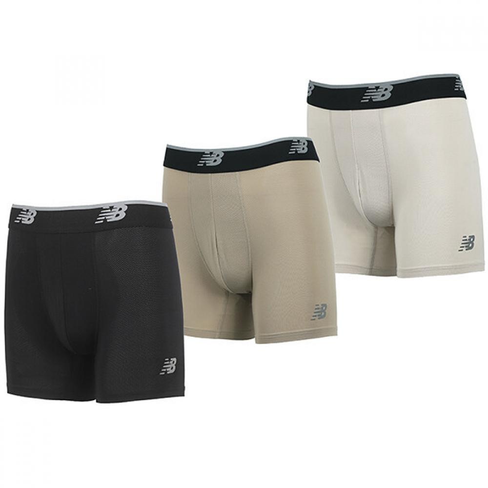 New Balance Mesh 5 Inch Brief Underwear 3 Pack LAU13015SNW/M