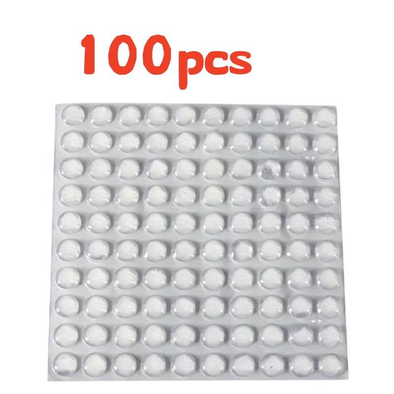 

Silent Self-Adhesive Pads – 100/200pcs Transparent, Non-Slip, Shockproof, Anti-Collision for Furniture