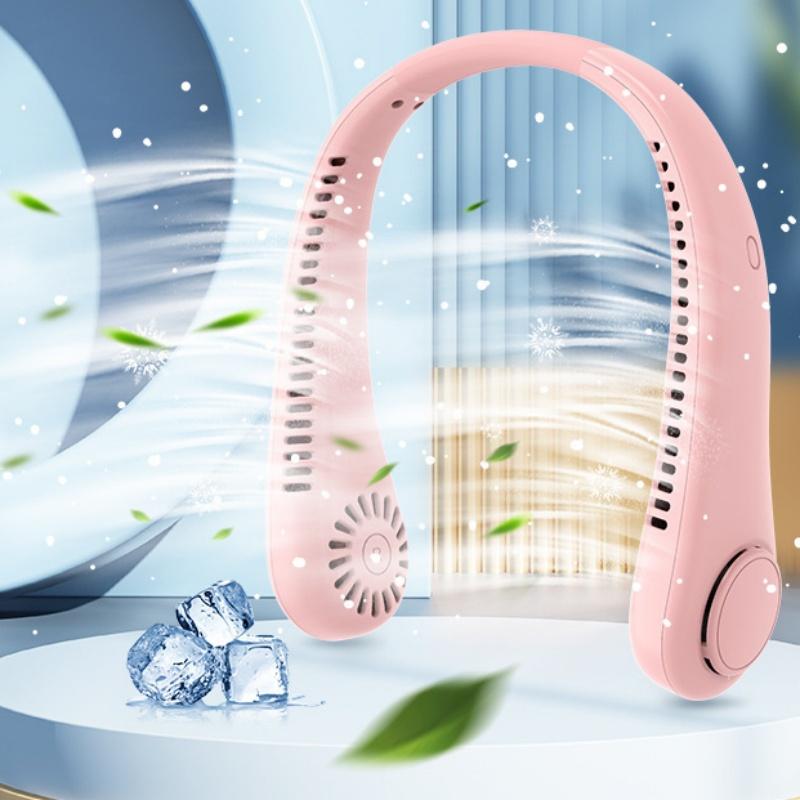 

Модный светодиодный цифровой дисплей, умный вентилятор, портативный, бесшумный, безлистный, подвесной вентилятор с возможностью зарядки через USB, для готовки, работы и работы белый