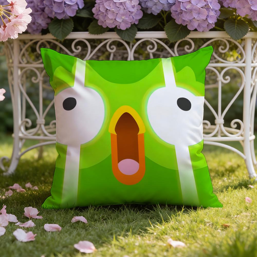 APP D-Duolingo Kuddfodral Hem & Bil Dubbelscen Kuddfodral: Vändbar för premiumkomfort