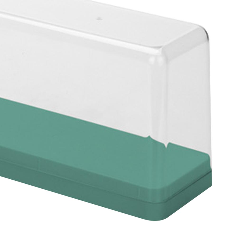 Action Figure Storage Box Dustproof Stackable Transparent Cartoon Figure Doll Display Case Green