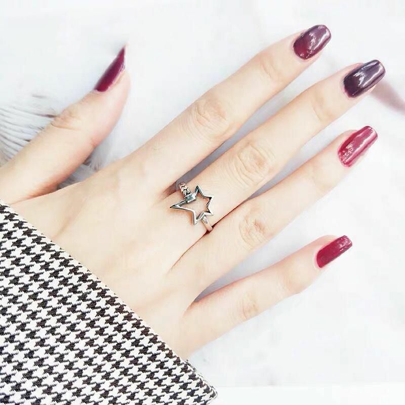 Xiaomi Free Shipping Silver Color Stars Vintage Open Rings For Women Jewelry Beautiful Finger Open Rings For Party Birthday Gift