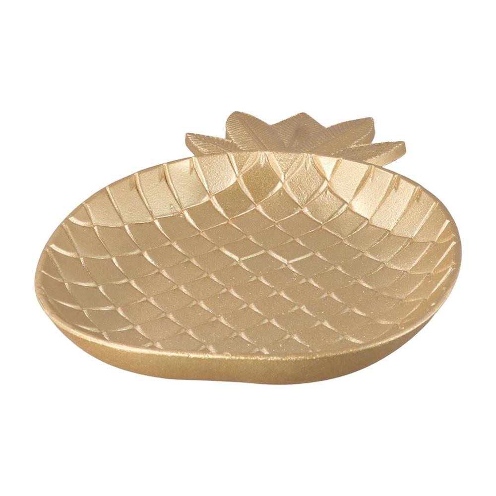 Table Decoration Pineapple & Leaf Shaped Jewelry Storage Tray Fruit Rack Serving Tray Dessert Shelf