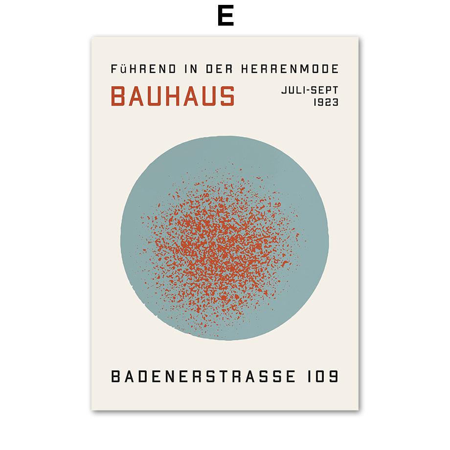 Bauhaus Geometry Color Block Line Wall Art Canva Painting Nordic Posters And Prints Wall Pictures For Living Room Interior Decor