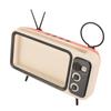 Retro Phone Holder TV Cell Phone Stand Desktop Decor Mount Portable for Home Bedroom Office Orange W