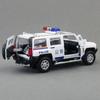 Car Alloy Model H3 Police Suv With Lights And Sound Effects For Play Kids