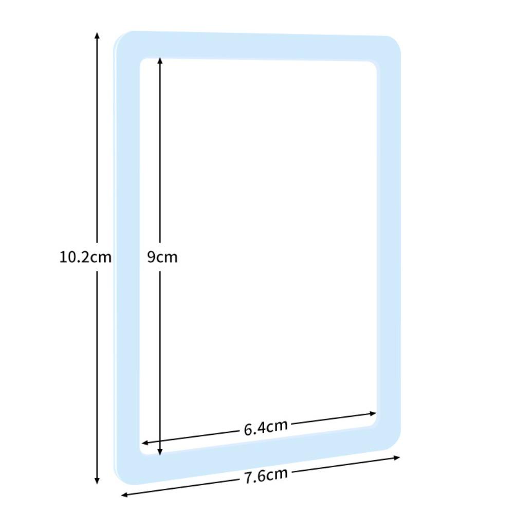 

5 PCS New PVC Transparent Card Holder High Definition Colored Borders Photo Holder Shockproof Clear Photo Frame
