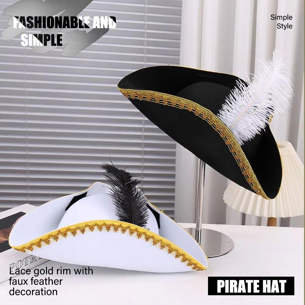 Carnival Party Cosplay Pirate Hat Stage Performance Party Pirate Cap Pirate Hat Photo Prop