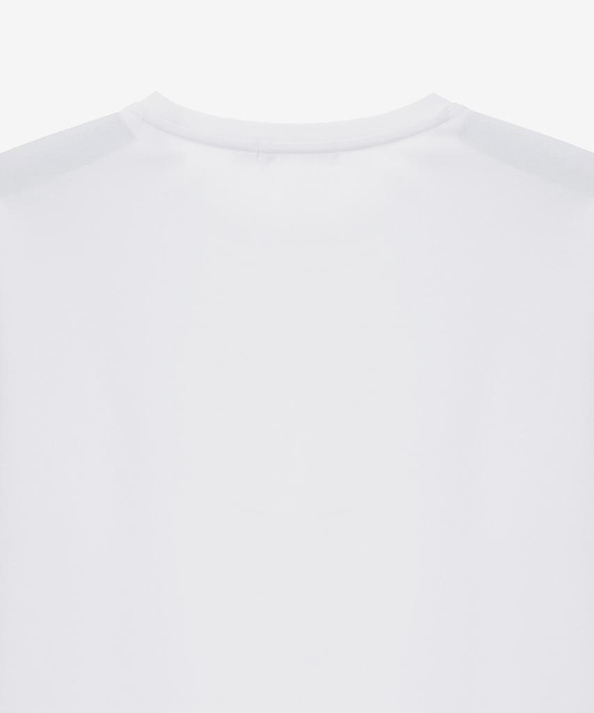 BASIC HOUSE Uni Cool Ponte Short Sleeve T-Shirt White Lyts3103 (Type A)