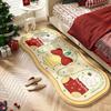 Cartoon Christmas Decoration Imitation Cashmere Carpet Household Bedroom Bedside Blanket Room Sitting Sleeping Carpet