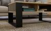 Modern 2P SLIM Coffee Table, Artisan Oak, Black