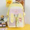 Schoolbag High Value Bow Rabbit Ear Design Student Dopamine Sweet Girl Heart Large Capacity Campus Backpack