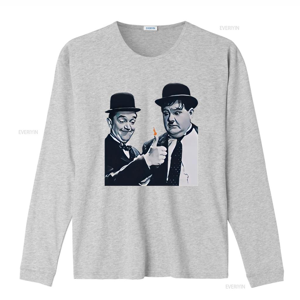 Oliver Hardy Stan Laurel Vintage Film inspired Design T shirt Retro Style for Classic Movie Fans vintage Washed Soft