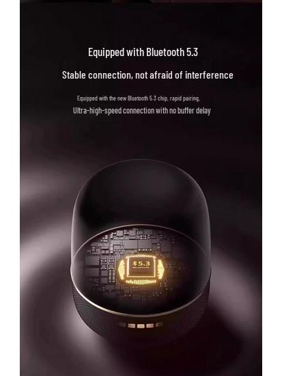 Huaqiangbei Manhattan Bluetooth Glazed Speaker - Crystal 2025 New Subwoofer