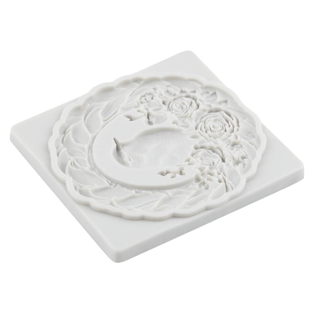 Bird Wreath Silicone Molds Bird Photo Frame Fondant Mold Cake Decorating Tools Cupcake Topper Candy Chocolate Gumpaste Mold