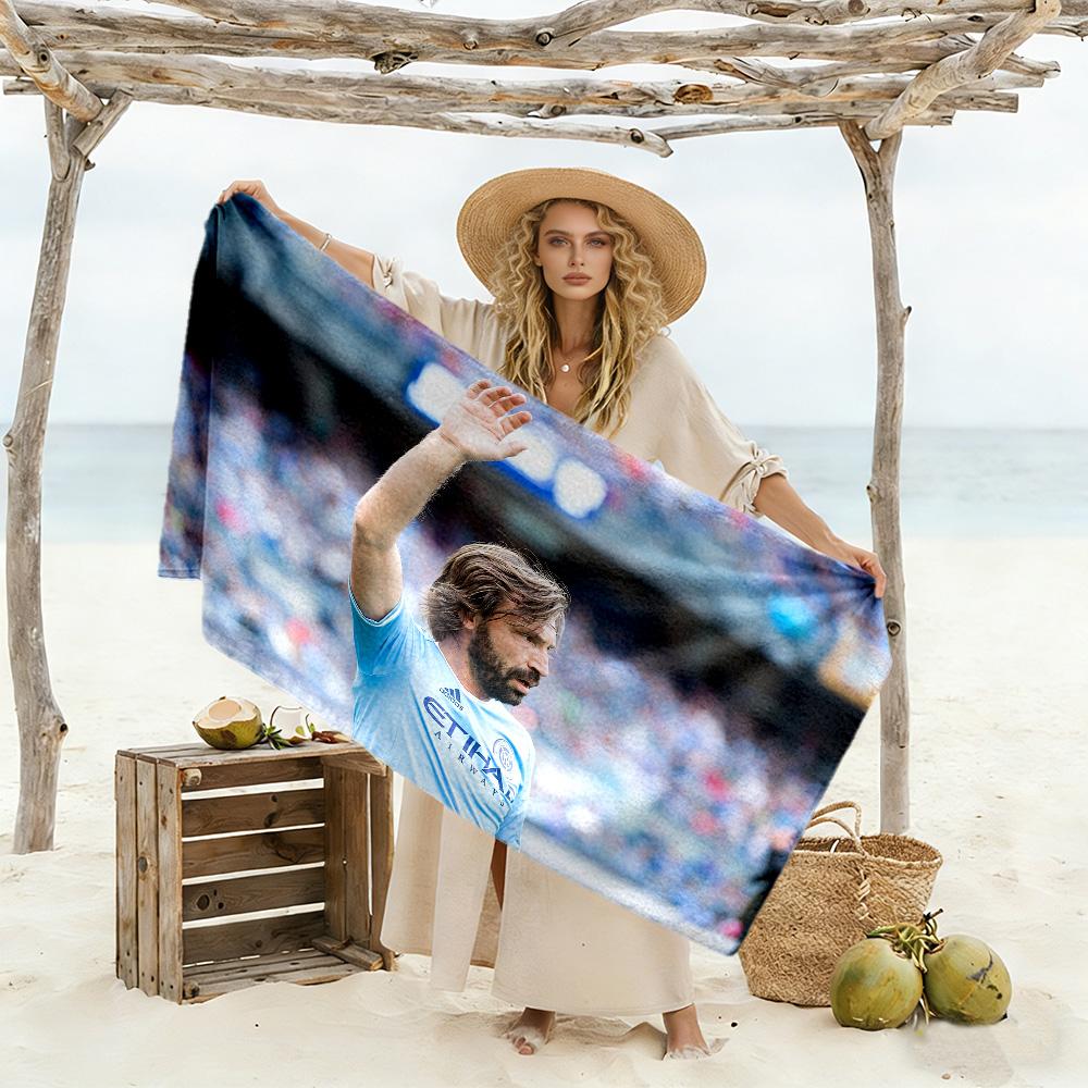 Player Action Field Beach Towel Super Soft Microfiber Quickdry Fabric Comfortable Lightweight