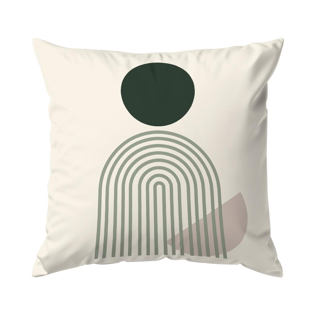 Pcs Bohemianstyle Leaf Pattern Design Decoration Single Sided Printed Cushion Coverfor Home Decoration