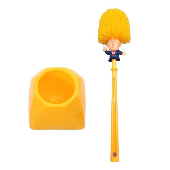 1/2 szt. Szczotka do WC z długą rączką Dekoracja lalki z kreskówki Szczotka do czyszczenia łazienki z podstawką Humorystyczny wystrój łazienki