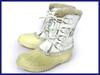 Vintage Made In Canada / Leather Snow Boots with Inner Lining White /WOS7 / 23.5-24.5cm/