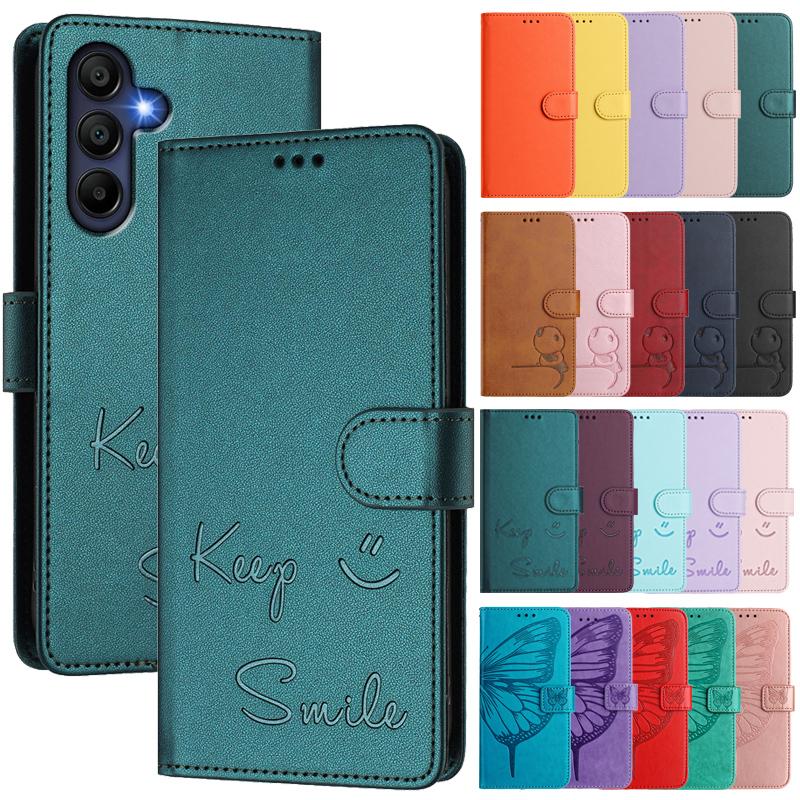 Für Samsung Galaxy A16 A17 Hülle Flip Etui für Samsung A16 4G A17 5G Klassische Handy Brieftasche Lederhüllen SM-A165 A166 A175 A176