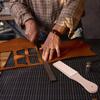 Double Side Leather Strop for Knife Sharpening Stropping Block Kit Knife Sharpening Double Side Home Sharpening Tool