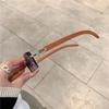 Rimless Sunglasses For Men Women Wooden Pattern Luxury Brand Retro Sun Glasses Fashion Shades UV400 Travel Outdoor Eyewear