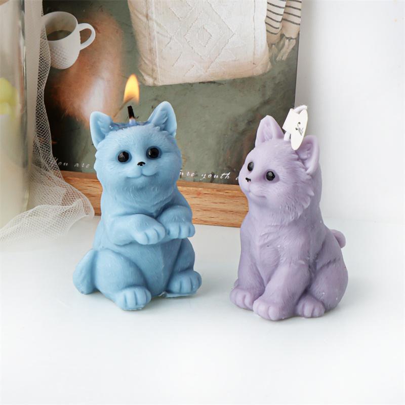 Small size 3D animal cat monkey candle mold Silicone chocolate candy cake home deco Animal moldration craft mold