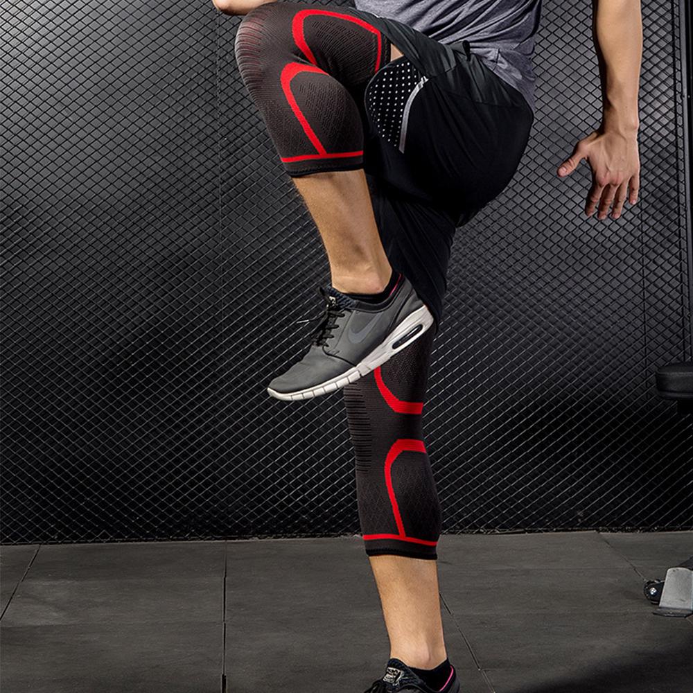 1 Pair Elastic Nylon Knee Pads Fitness Guard Gear Athletic Kneepad Patella Brace Support for Basketball Volleyball