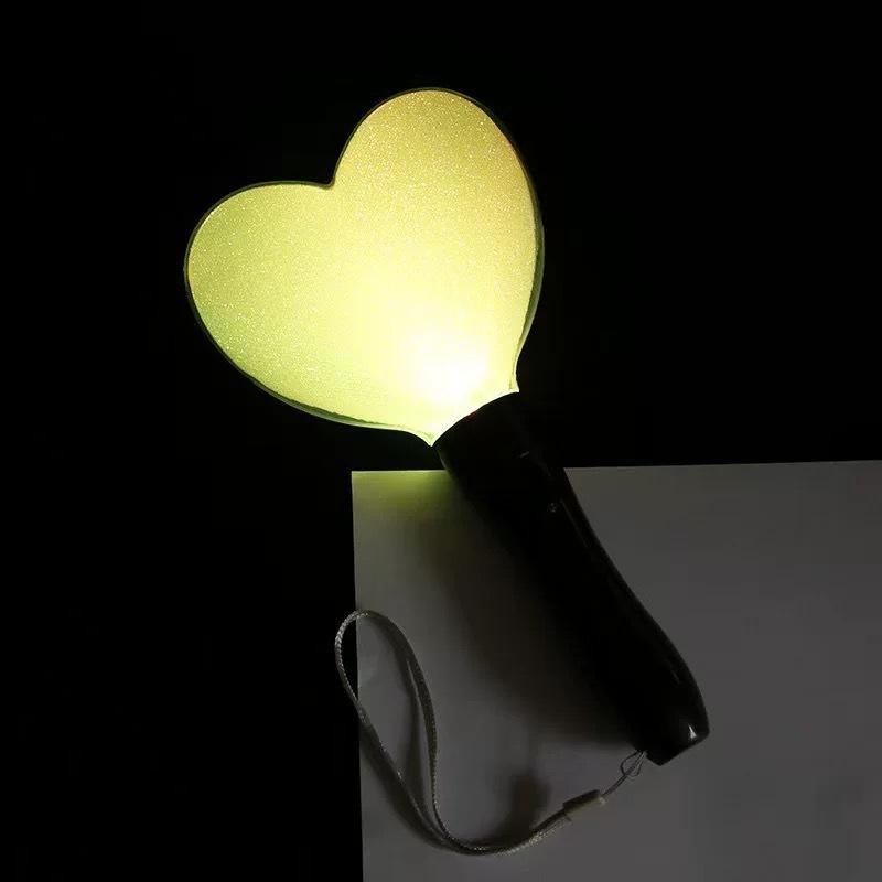 1Pc  Kpop Lightstick Heart Star Led Glow Lightstick For Wedding Birthday Party  Fluorescent Concert Idol Support Flashing Rods