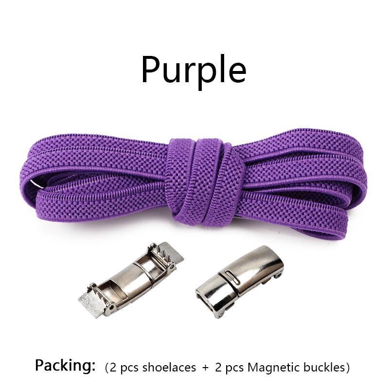 1 Pair No tie Shoelaces Magnetic Lock Elastic Shoe Laces For Kids and Adult Sneakers for Shoelace Flat Rubber Bands Shoestrings