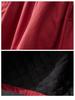2025 Autumn/Winter Retro Quilted A-line Skirt: Loose, Plus Size, Age-Reducing, Mid-Length