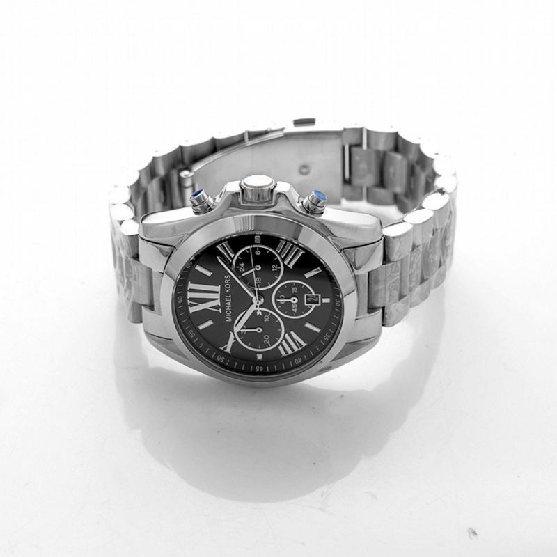 

Michael Kors Women s MK5705 Bradshaw Black Dial Stainless Steel Bracelet Chronograph Watch чорний