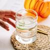4pcs Creative Glass Cups Coffee Mug Clear Drinking Glasses Ribbed Glassware Cups With Straws Set Cocktail Fruit Glass Drinkware