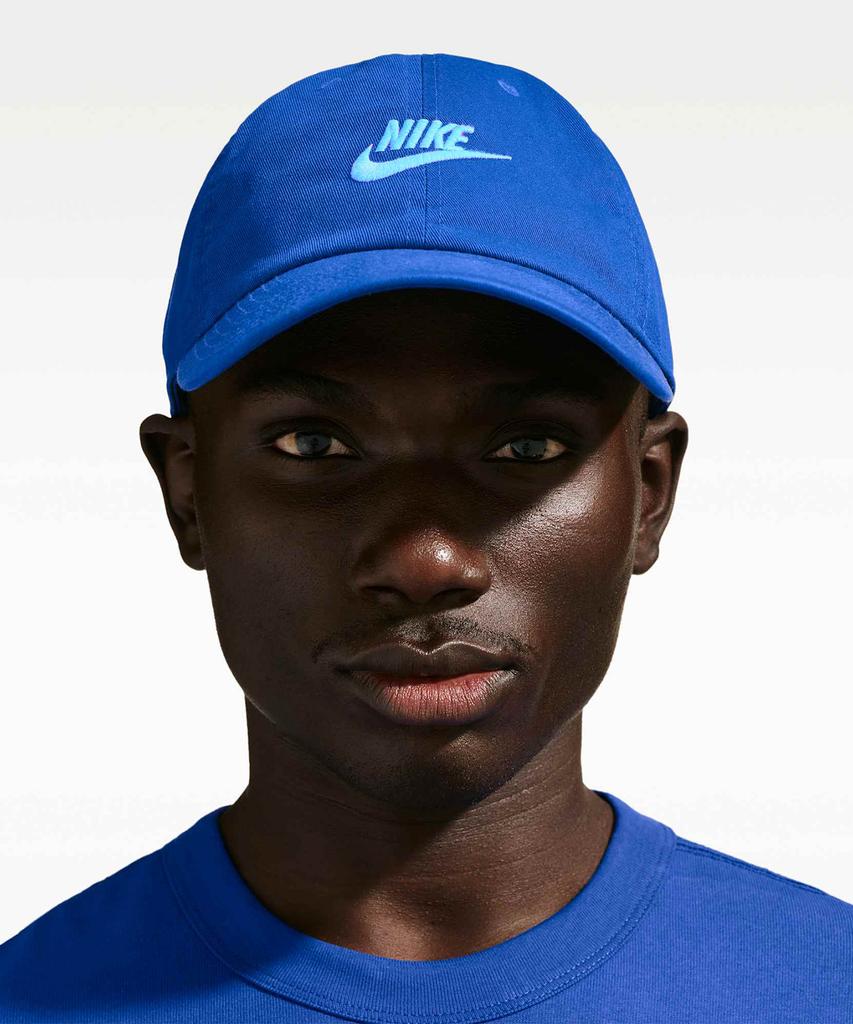 Nike Club Unstructured Futura Wash Cap - Old Royal: Football Blue / Fb5368-417