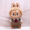 38cm Labubu Plush Doll Casual Outfit Set with Hat (Clothes Only)