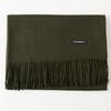 2024 Autumn/Winter Women's Solid Color Faux Cashmere Shawl & Snood Scarf Set