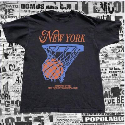 Gildan Vintage New York Basketball Graphic Tee