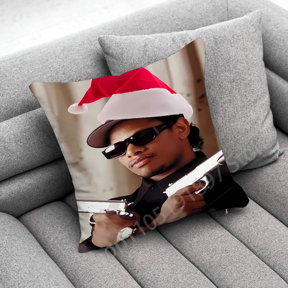 

American Rapper E-Eazy E Throw Pillow Case For 45*45cm 40cm 30cm 50cm 55cm Square Home Pillowcase Case 30cmx30cm