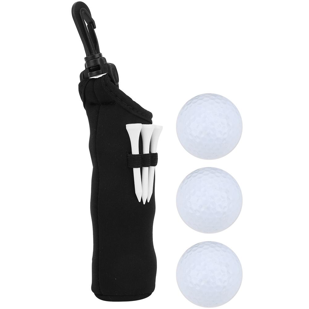

Мини сумка для хранения мячей для мини-гольфа Маленькие поясные сумки Карман Вмещает 3 мяча для фанатов гольфа Принадлежности