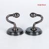 2PCS Metal Curtain Holdback Wall Tie Back Hooks Zinc Alloy Hanger Holder Multi-Purpose Hanging Hook Window Curtain Holder