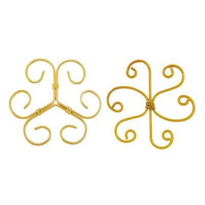 Rustproof Metal Flower Support Stake For Indoor Outdoor Climbing Vine Bouquets Decorative Garden Plant Structure 4 Pack