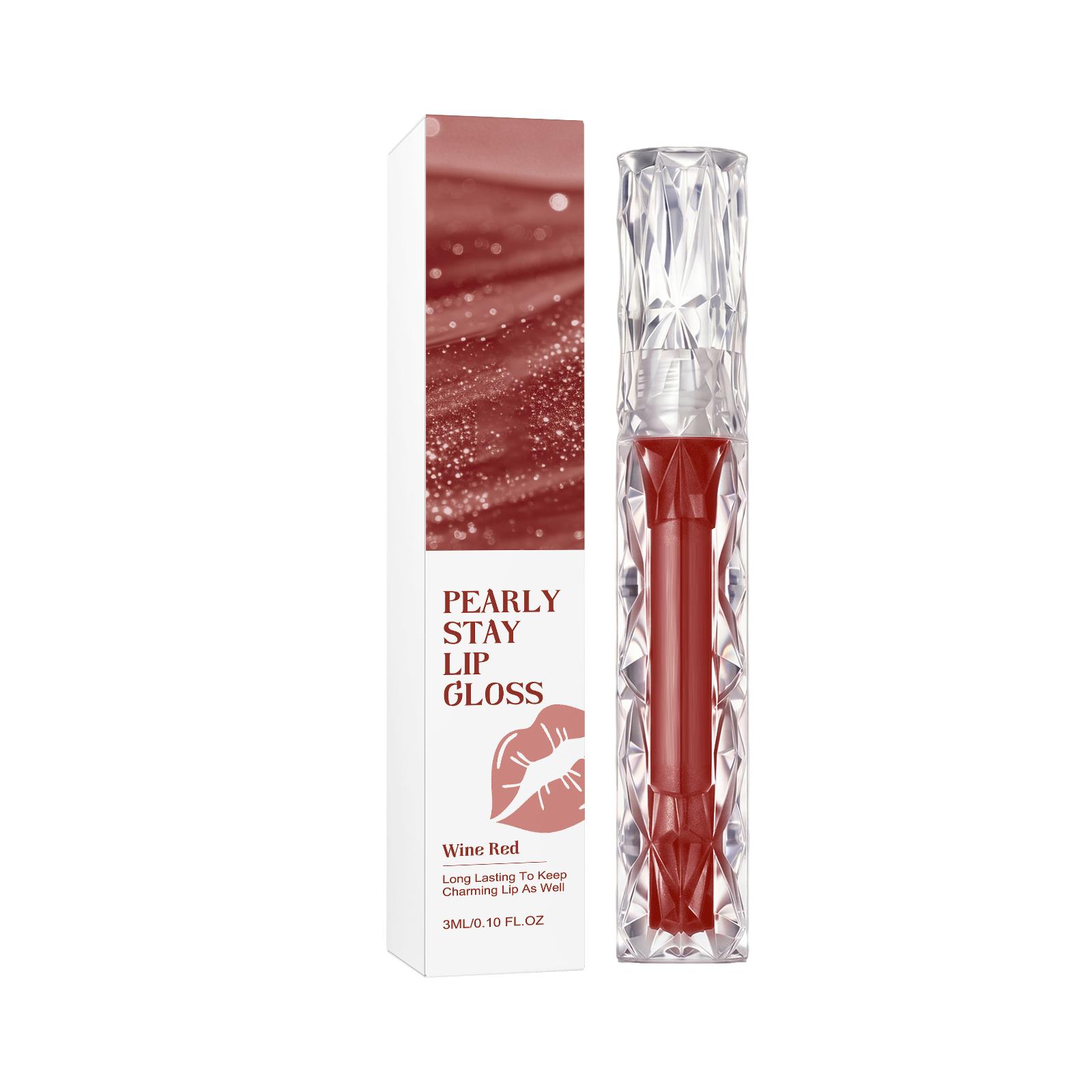Lip Gloss - Zephoco Shiny High Gloss Lip Color, Long-Lasting Moisturizing Lip Makeup One Size
