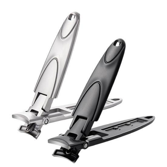 Nail Clippers Sharp Cuts Large Opening Anti-splash Manicure Tool Professional Pedicure Portable Stainless Steel Hard Nail Toenail Trimmer for Home Use