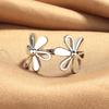 2026 Retro Plain Ring Flower Ring Women's Light Luxury Exquisite High Sense Fashion Versatile Opening Adjustable Index Finger Ring