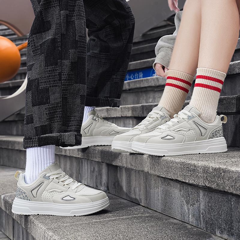 Classic Black White Sneakers for Men Women Comfort Leather Skateboarding Sports Shoes Big Size 48 Men Trainers Basket Homme