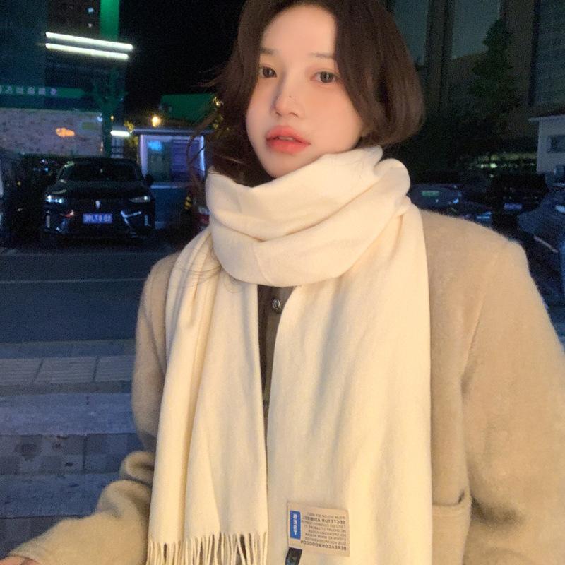 New scarf women's winter versatile shawl imitation cashmere warm high-end couple scarf