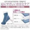Onmusubi Heel Care Sizes for Callus Care Cracked Socks in Our Own Factory in Niigata Item 241257 Socks, "Ashiura Bijin" (Lightweight, Comfortable,